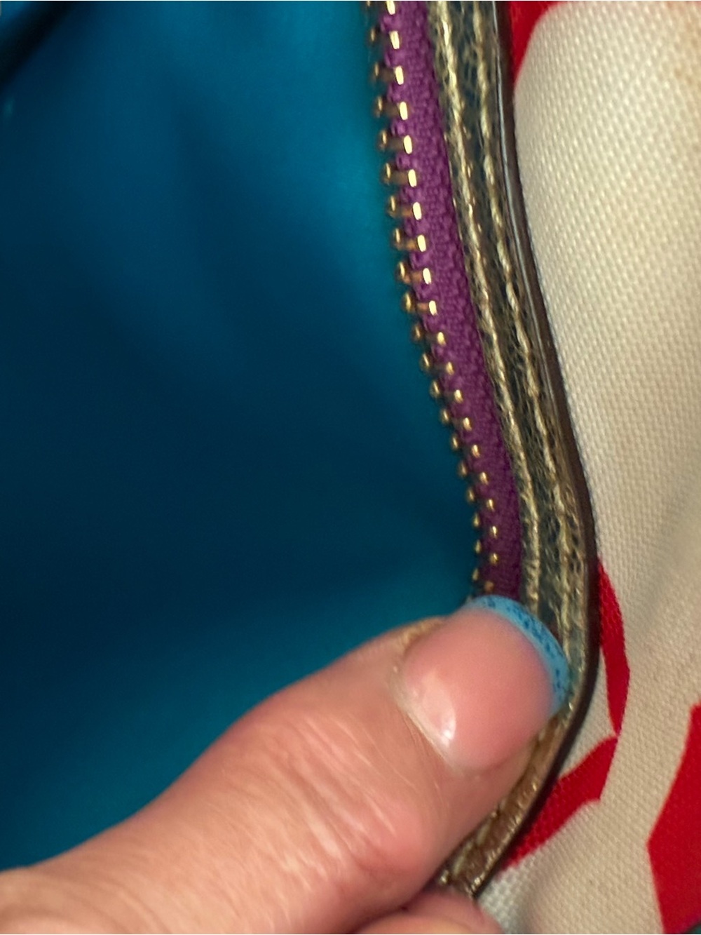 ‘09 Coach Multicolor Signature Print Tote with Gold Trim - Picture 14 of 14